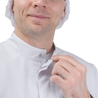 Халат повара, халат пищевика, халат белый, кухонный халат, одежда для поваров, одежда повара, хасп, купить халат повара, халат пищевика