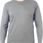 Футболка длинный рукав серая 180 г/м2