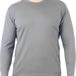 Футболка длинный рукав серая 180 г/м2